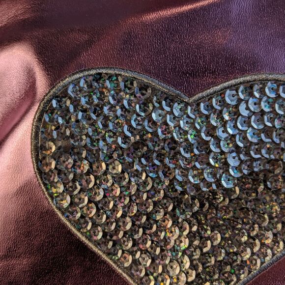 Pink Metallic beach tote bag handbag shoulder girl - Picture 2 of 7